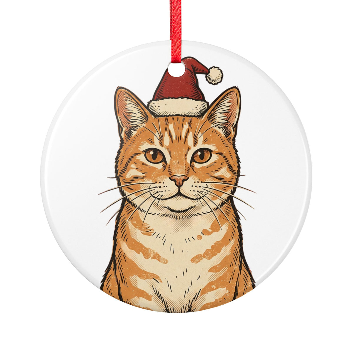 Ornement de Noël personnalisé avec la photo de votre animal