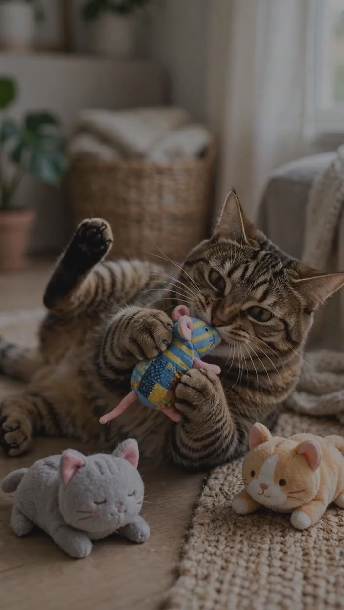 Peluches herbe à chat
